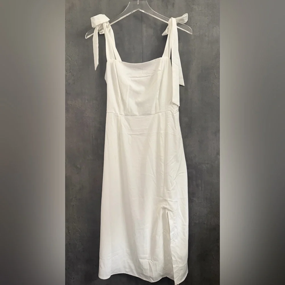 Petal & Pup Laurel Midi White Dress Size 4 B510 - Picture 1 of 7